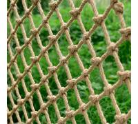 Rete di Corda di Canapa per Sicurezza e Decorazione, Scala di Corda per Bambini e Animali Domestici, Rete di Corda Versatile, Rete di Protezione per(Size:3.5mx5m(11.4x16.4ft),Color:Maglia a diamante)