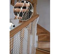 Rete di Protezione Anticaduta per Bambini, Rete di Sicurezza Scale Ferroviarie, Patio Balcone Rete di Protezione per Bambini Tromba Delle Scale Rete Corda Proteggere Bambino Animali Domestici Sicuro