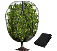 Rete di protezione per alberi da frutto, 182 x 182 cm, con cerniera e coulisse, rete da giardino per proteggere piante, uccelli, insetti, uccelli, barriera a rete, per proteggere piante, frutta, fiori