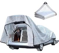 Rete di Protezione per Auto in Alluminio al 99%, Tessuto Ombreggiante, Pannelli in Rete con Occhielli per Giardino, Piscina, Piante di Pomodori, Facile da Appendere., Silver, 2x5m/6.6x16.4ft