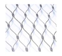 Rete di protezione per balconi, flessibile, in acciaio inox, rete elastica per balaustra, resistente, superficie liscia, rete di sicurezza resistente (5 x 0,7 m)