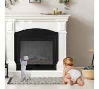 Rete di protezione per camino, per proteggere bambini e animali domestici dal fuoco (A)