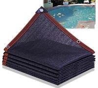 Rete di Protezione per Piscine Fuori Terra interrate, blocca Foglie Morte e detriti, Rete di Protezione per Piscine Rettangolare, 5 x 10 m/6 x 12 m(A,1x8m/3.3x26.2ft)