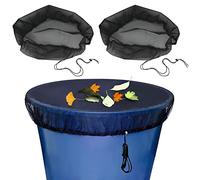 Rete di Protezione per Serbatoio per Acqua Piovana 2 PCS Copertura per Barile da Pioggia 95cm per Serbatoio di Acqua Piovana Regolabile con Coulisse Protezione Contro Polvere Foglie Cadute Zanzare