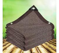 Rete Di Protezione Solare Vela Solare Con Effetto Rete Ombreggiante Tende da Sole Tessuto 90% Protezione Solare Telone Ombreggiante Protezione Delle Piante Fienile Canile,brown-3x3m