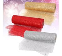 Rete Di Ragno Glitter Tulle Sparkly Per Fai Da Te 25 Metri Rotolo Larghezza 29cm