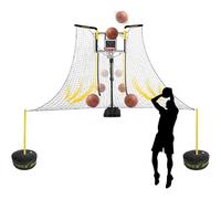Rete di ritorno regolabile da basket con rotazione di 90° per una maggiore difesa aerea, perfetta per la casa, il cortile e la pratica del cerchio residenziale
