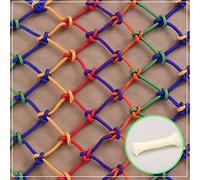Rete di sicurezza colorata per bambini, 12 cm, per interni ed esterni, balcone e scale, protezione per ringhiere per gatti e recinzioni, corda da arrampicata e rete per vestiti da appendere, multiplo