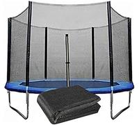 Rete di sicurezza di ricambio per trampolino di alta qualità, per telai rotondi del trampolino, adatta a 2,4 m per 6 aste, durevole e sicura