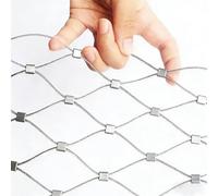 Rete di Sicurezza Flessibile e Resistente in Filo di Acciaio Inossidabile per balconi e recinzioni per Animali Domestici - Protezione da Giardino Resistente alle intemperie per Uso Interno e