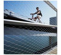 Rete di sicurezza flessibile in acciaio inossidabile 304 Rete di sicurezza espandibile Rete per ringhiera per ponte Rete di riempimento Rete per pollame Rete per gabbia 2,8 x 2 m Heavy Duty Uso