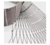 Rete di sicurezza flessibile in acciaio inox a prova di bambino, per balconi e giardini, anti-caduta e resistente ai furti, per scale, finestre e terrazze (colore 3 mm, dimensioni 8 cm)