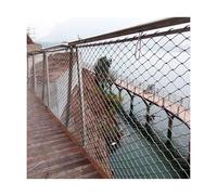 Rete di sicurezza flessibile in acciaio inox per pareti esterne, protezione per ringhiere per scale, recinzioni agricole industriali (4 x 2,8 m)