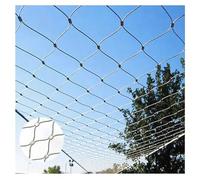 Rete di sicurezza flessibile in acciaio inox resistente per protezione balcone, resistente rete per balaustra, dimensioni 1,8 x 18 m (altezza x lunghezza), per proteggere il tuo spazio