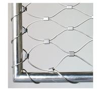 Rete di sicurezza in acciaio inossidabile, 8 cm/1,5 mm, rete di sicurezza per balcone, rete metallica da giardino, 0,8 x 29 m, protezione durevole per spazi esterni