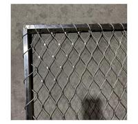 Rete di sicurezza in acciaio inossidabile per pollame e animali, 4 cm, elastica, rete di sicurezza per balaustra, filo da 1,5 mm, ideale per la protezione del balcone (1 x 20 m)