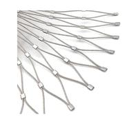 Rete di sicurezza in acciaio inox, flessibile e resistente, per ringhiere da giardino e scale, 8 x 0,7 m, perfetta per la sicurezza di bambini e animali domestici, barriera anticaduta