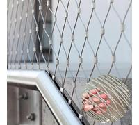 Rete di Sicurezza in Acciaio Inox - Rete Protettiva Flessibile per Giardino e Balcone, 25x2,5 m (82x8,2 Piedi) Rete di Sicurezza antifurto per Esterni, Ideale per parchi Giochi.