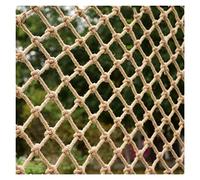 Rete di sicurezza in corda di canapa, per balconi, scale e parchi giochi, spessore 8 mm, corda decorativa in diverse misure (3 x 5 m, 10 cm colore), barriera di protezione per la sicurezza dei bambini