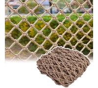 Rete di Sicurezza in Iuta e Canapa Resistente - Corda Protettiva Robusta per Arrampicata, altalene da Esterno, Trasporto Merci e Decorazione di ringhiere - Corda a Maglia Resistente per Una