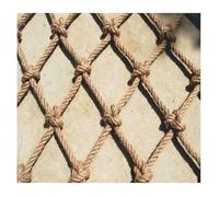 Rete di sicurezza in iuta naturale, resistente, per arrampicata e parco giochi, rete di sicurezza per scale per uso esterno e interno (3x)