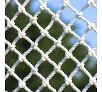 Rete di sicurezza in nylon bianco per bambini e gatti, rete anti-caduta, per ringhiere delle scale, arrampicata all'aperto, barriera di sicurezza per bambini (3 cm, 2x)