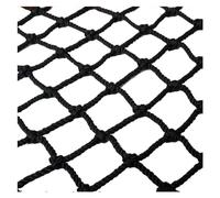 Rete di sicurezza in nylon nero per bambini, spessore 8 mm, rete protettiva per balcone, parco giochi e recinto da giardino, rete da arrampicata all'aperto con 6 cm Dimensioni maglie: 1 x 1 m