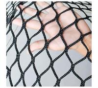 Rete Di Sicurezza Parco Giochi Rete Da Arrampicata Rete Di Sicurezza Per Balcone Esterno Rete In Corda Ringhiera Per Scale Rete Di Sicurezza Per Bambini Giocattolo Per Animali (Size:0.5x3m,Color:nero)