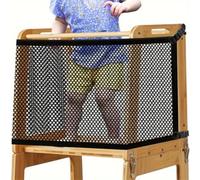 Rete di sicurezza per bambini a torre di apprendimento, rete di sicurezza per torre di sicurezza per bambini, torre da gioco per imparare a stare in piedi, strumento da cucina (nero)