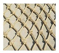 Rete di sicurezza per bambini resistente per stagni e arrampicate, corda di iuta resistente, 15 cm, protezione anti-caduta, ideale per la sicurezza esterna e la decorazione del giardino