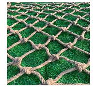 Rete di sicurezza per bambini, rete da arrampicata in iuta naturale, 15 cm, protezione anticaduta per bambini, robusta barriera per area giochi all'aperto, ideale per la sicurezza del parco giochi
