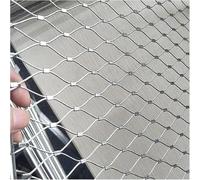Rete di Sicurezza per Rete Flessibile in Corda in Acciaio Inossidabile Rai, Rete di Recinzione per Cervi Durevole, Diametro del Filo di 2,5 Mm, Recinzione di Barriera, Mesh 10cm, 2.6x9.8ft/0.8x3m
