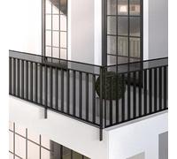 Rete di Sicurezza per Scale 81 x 530 cm Resistente All'Usura Rete di Protezione di Sicurezza Leggero Ma Resistente per Scale e Balconi, per Animali Domestici, Nero