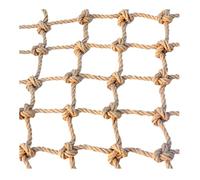 Rete di Sicurezza per Scale Bambini, Corda di Canapa, La Decorazione Soffitto del Bar Ristorante, Recinzione del Giardino, Arrampicata Dia 6mm(2x2m(6.56X6.56ft))