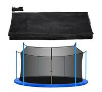 Rete di sicurezza per trampolino | Recinzione di sicurezza con rotondo con pneumatici regolabili, rete per trampolino all'aperto | Per campeggio all'aperto cortile giardino terrazza palestra