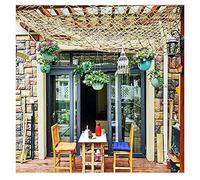 Rete di Sicurezza Resistente per Bambini, Ideale per laghetti e Aree di Arrampicata - Protezione anticaduta in Corda di Iuta Spessa con Maglia da 15 cm - Soluzione di Sicurezza Durevole per