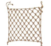 Rete di sicurezza spessa in canapa e iuta per bambini e animali domestici, versatile 10 mm, rete di sicurezza per casa sull'albero, dimensioni 5 x 8 m, ideale per giochi all'aperto e ambienti sicuri