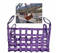 Rete di Sollevamento Carichi per Rimorchio - Imbracatura Piatta in Poliestere con Cinghie per Paranco