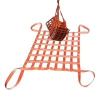 Rete di sollevamento del carico - Rete di carico for camioncini, rete di sollevamento imbracatura piatta in poliestere, cintura di sicurezza resistente allo strappo ( Size : 3 X 3M/Mesh 15cm/Load 3t )
