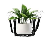 Rete di sollevamento per piante, inserto per fioriera, inserti leggeri per fioriere, altezza regolabile all'interno con 8 ganci, fettuccia interna per piante per interni ed esterni