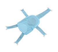 Rete di Supporto per Seggiolino per Bagnetto, Seggiolino per Bagnetto in Rete Antiscivolo Regolabile a Cinque Angoli per Neonato (Blu