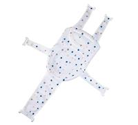 Rete di supporto per vasca da bagno bianca per neonati, sedile per imbracatura da bagno per neonati con cuscino in rete per supporto per bagnetto di sicurezza per la doccia dei