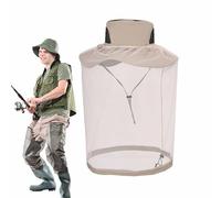 Rete di testa anti-mosche, per mosca, filo e protezione traspirante, morbida e confortevole, cappello in Fiet multifunzionale con sottogola regolabile per il giardinaggio, la Ra