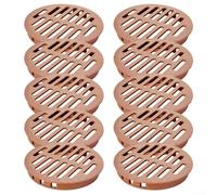 Rete di ventilazione per mobili, dimensioni 80 mm, realizzata in plastica PP, progettata per aumentare il flusso d'aria e prevenire problemi di muffe e insetti negli armadietti (marrone)