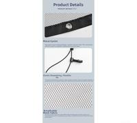 Rete divisoria per animali domestici compatibile con cani e gatti, con cinghie elastiche regolabili per una vestibilità sicura e una guida sicura, separazione del passeggero posteriore