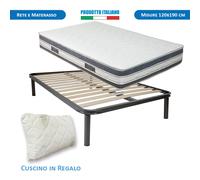 Rete e Materasso memory MALAGA sfoderabile H25 singolo piazzamezza matrimoniale