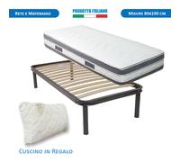 Rete e Materasso memory MALAGA sfoderabile H25 singolo piazzamezza matrimoniale