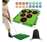 Rete e Tappetino per interni per la pratica del golf | Rete di allenamento di bersaglio di golf autoadesiva, rete di triturazione da golf, giochi di cortile per giovani golfisti adulti J