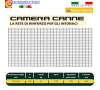 RETE EDILE Rinforzo Intonaco CAMERA CANNE 50 Metri Elettrosaldata Filo Zincato