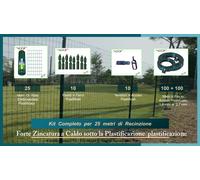 RETE ELETTROSALDATA PER RECINZIONI PLASTIFICATA KIT CON ALTEZZA RETE 100 CM